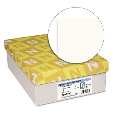Neenah Paper Envelope, NaturalWhite, 500/, PK500 2803300